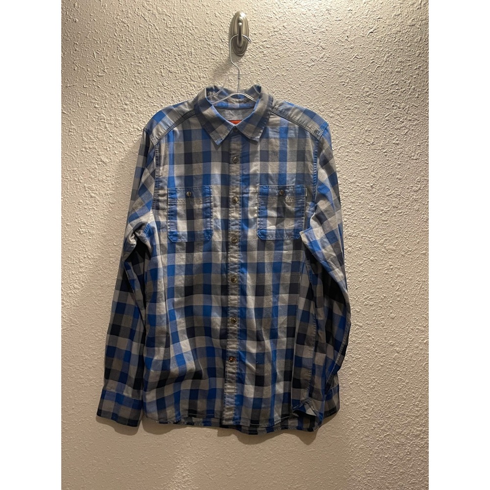 The North‎ Face Blue/Gray Plaid Hiking Shirt
